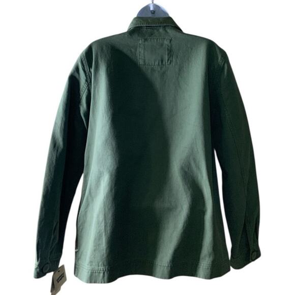 Levis Military Utility Jacket Womens M Button Front Long Sleeve Field Coat Style - Picture 4 of 14